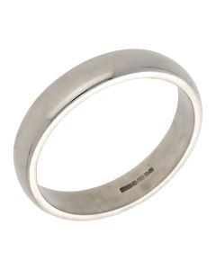 Pre-Owned 18ct White Gold 4mm Wedding Band Ring