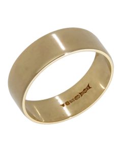 Pre-Owned 9ct Yellow Gold 7mm Wedding Band Ring