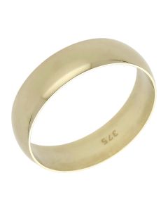 Pre-Owned 9ct Yellow Gold 6mm Wedding Band Ring