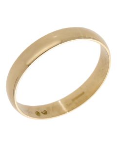 Pre-Owned 18ct Yellow Gold 4mm Wedding Band Ring