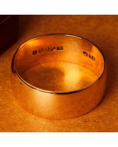 Pre-Owned Vintage 1981 9ct Yellow Gold 7mm Wedding Ring