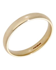 Pre-Owned 9ct Yellow Gold 3mm Wedding Band Ring