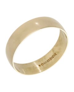 Pre-Owned 9ct Yellow Gold 6mm Wedding Band Ring