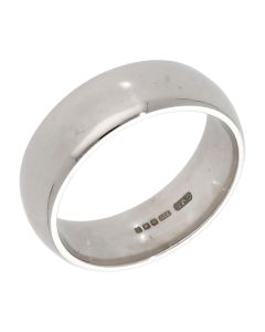 Pre-Owned 18ct White Gold 7mm Wedding Band Ring