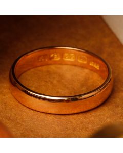 Pre-Owned Vintage 1920 22ct Gold 4mm Wedding Ring
