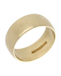 Pre-Owned 9ct Yellow Gold 9mm Wedding Band Ring