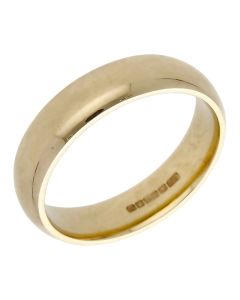Pre-Owned 9ct Yellow Gold 6mm Wedding Band Ring