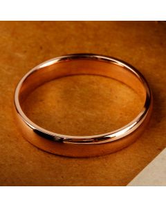 Pre-Owned Vintage 1930 9ct Rose Gold 4mm Wedding Ring