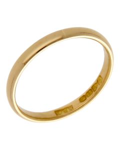 Pre-Owned Vintage 1941 22ct Gold 2.5mm Wedding Band Ring
