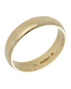 Pre-Owned 9ct Yellow Gold 5mm Wedding Band Ring