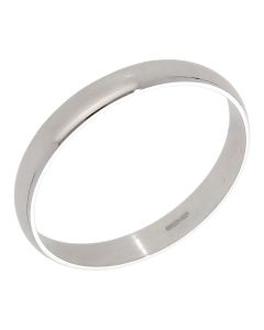 Pre-Owned 9ct White Gold 3mm Wedding Band Ring