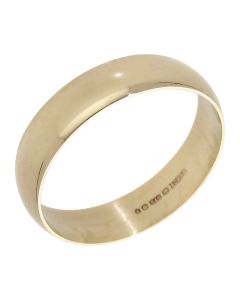 Pre-Owned 9ct Yellow Gold 6mm Wedding Band Ring