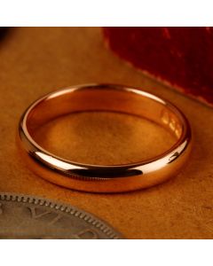 Pre-Owned Vintage 1923 22ct Gold 3mm Plain Wedding Band Ring