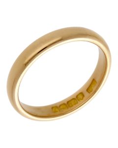 Pre-Owned Vintage 1923 22ct Gold 3mm Plain Wedding Band Ring