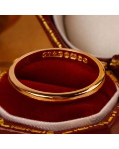 Pre-Owned Vintage 1953 22ct Yellow Gold 2mm Wedding Ring
