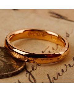 Pre-Owned Vintage 22ct Gold 3mm Plain Wedding Band Ring