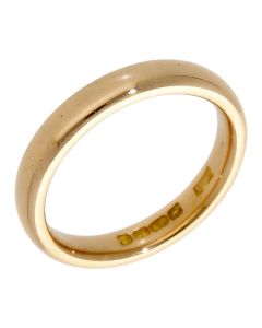 Pre-Owned Vintage 22ct Gold 3mm Plain Wedding Band Ring
