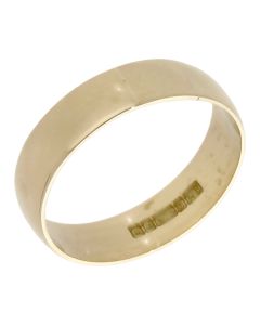 Pre-Owned 9ct Yellow Gold 5mm Wedding Band Ring