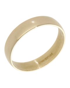 Pre-Owned 9ct Yellow Gold 4mm Wedding Band Ring