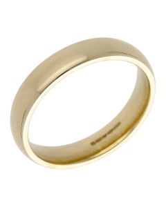 Pre-Owned 9ct Yellow Gold 4mm Wedding Band Ring