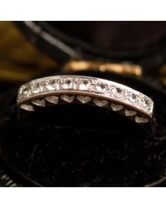 Pre-Owned Vintage 1978 9ct Gold Cubic Zirconia Eternity Ring