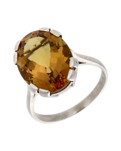 Pre-Owned 9ct White Gold Colour Changing Gemstone Dress Ring