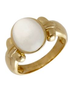 Pre-Owned 18ct Yellow Gold Moonstone Dress Ring