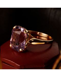 Pre-Owned Vintage 1968 9ct Gold Amethyst Dress Ring