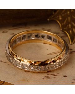 Pre-Owned Vintage 1968 9ct Yellow Gold Spinel Full Eternity Ring