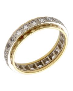 Pre-Owned Vintage 1968 9ct Yellow Gold Spinel Full Eternity Ring