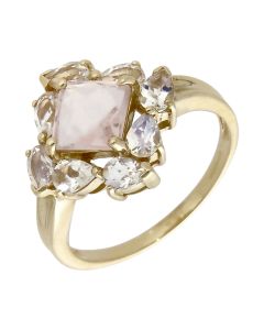 Pre-Owned 9ct Yellow Gold Quartz Dress Ring