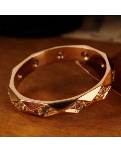 Pre-Owned Vintage 1962 9ct Gold Faceted Spinel Band Ring