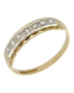 Pre-Owned Vintage 1983 9ct Gold Spinel Eternity Ring