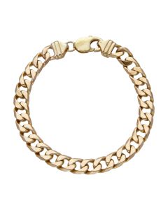Pre-Owned 9ct Yellow Gold 8.25" Heavy Curb Bracelet