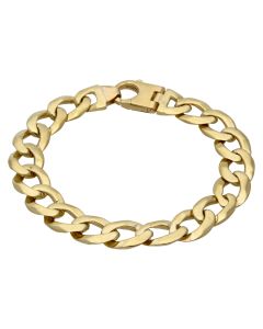 Pre-Owned 9ct Yellow Gold 9.25 Inch Heavy Curb Bracelet