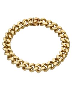Pre-Owned 9ct Yellow Gold 8.5" Heavy Curb Bracelet
