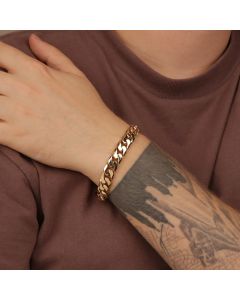 Pre-Owned 9ct Yellow Gold 8.5" Heavy Curb Bracelet