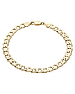 Pre-Owned 9ct Yellow Gold 8.5" Curb Bracelet