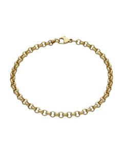 Pre-Owned 9ct Yellow Gold 8" Belcher Link Bracelet