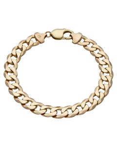 Pre-Owned 9ct Yellow Gold 8.5" Curb Bracelet