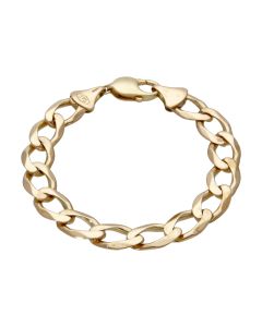 Pre-Owned 9ct Yellow Gold 7" Curb Bracelet