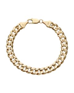 Pre-Owned 9ct Yellow Gold 8" Curb Bracelet