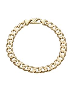 Pre-Owned 9ct Yellow Gold 9" Curb Bracelet