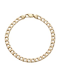 Pre-Owned 9ct Yellow Gold 8.5" Curb Bracelet