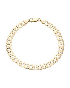 Pre-Owned 9ct Yellow Gold 8.5" Curb Bracelet