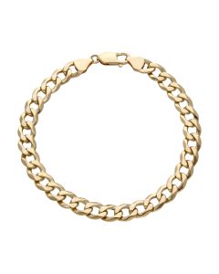 Pre-Owned 9ct Yellow Gold 8" Curb Bracelet