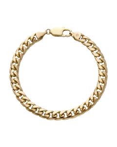Pre-Owned 9ct Yellow Gold 7.5" Heavy Curb Bracelet