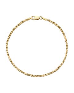 Pre-Owned 9ct Yellow Gold 7.5" Byzantine Bracelet