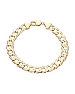 Pre-Owned 9ct Yellow Gold " Solid Curb Link Bracelet