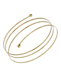 Pre-Owned 9ct Yellow Gold 6" Spring Style Bangle